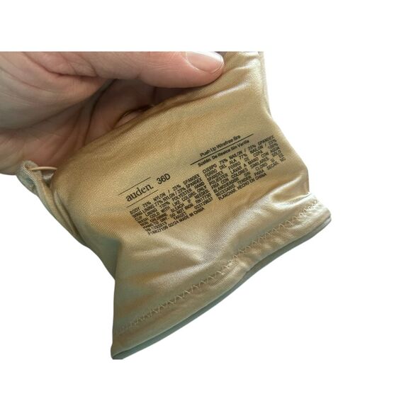 Auden Push Up Wireless‎ Bra Beige Comfort Everyday Lingerie size 36D - Picture 2 of 6